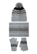 Zimowy zestaw: czapka, komin i rękawiczki