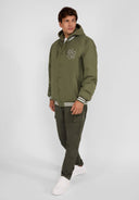 Kurtka baseball z haftem i odpinanym kapturem