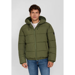 Men's puffer jacket in khaki
