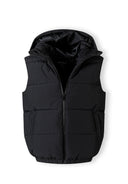 Bezrękawnik z tkaniny ripstop z kapturem i kieszeniami