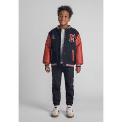Boys' cargo trousers in black