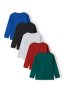 5 pack koszulek z długim rękawem i nadrukami