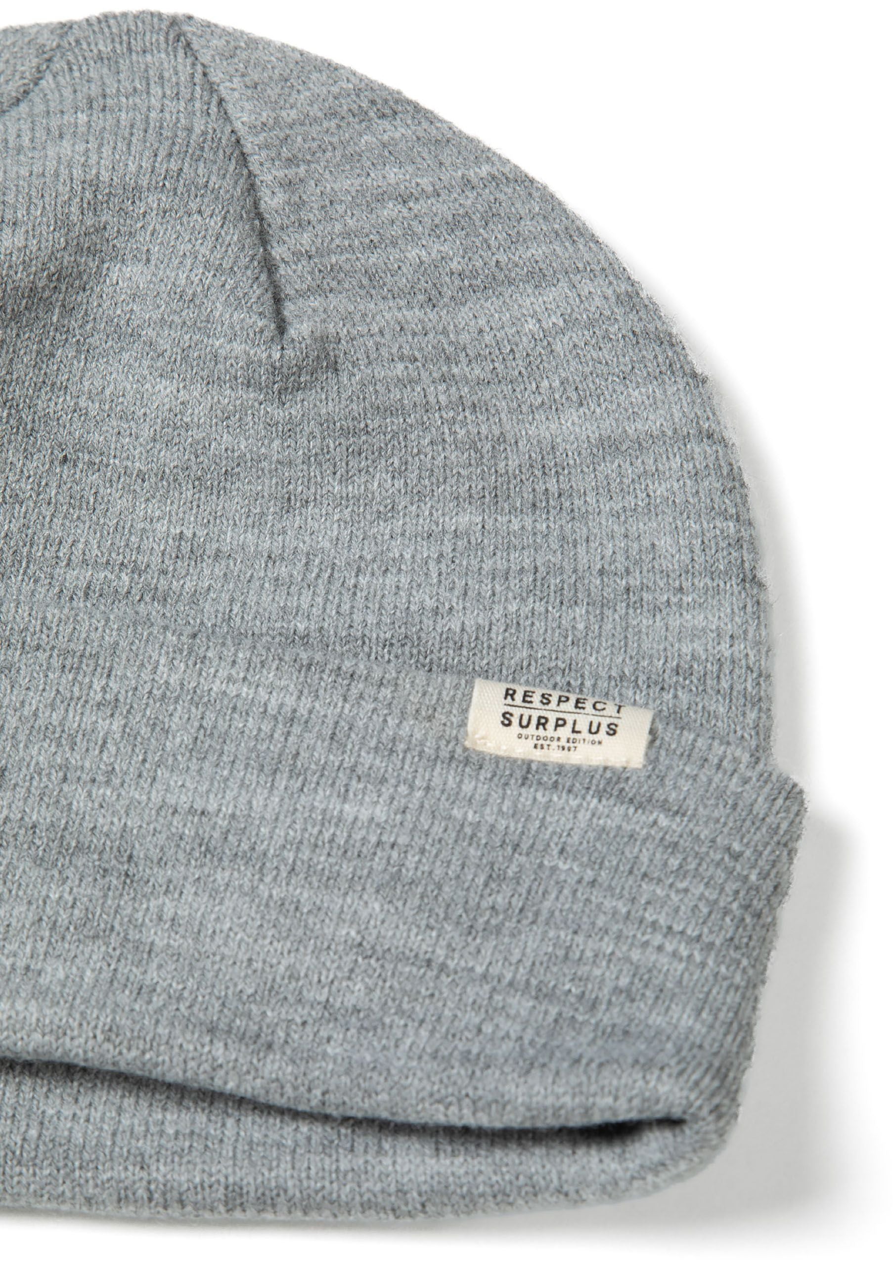 Beanie Hats 3-Pack Ribbed Fold Cuff Black Brown Grey - 7