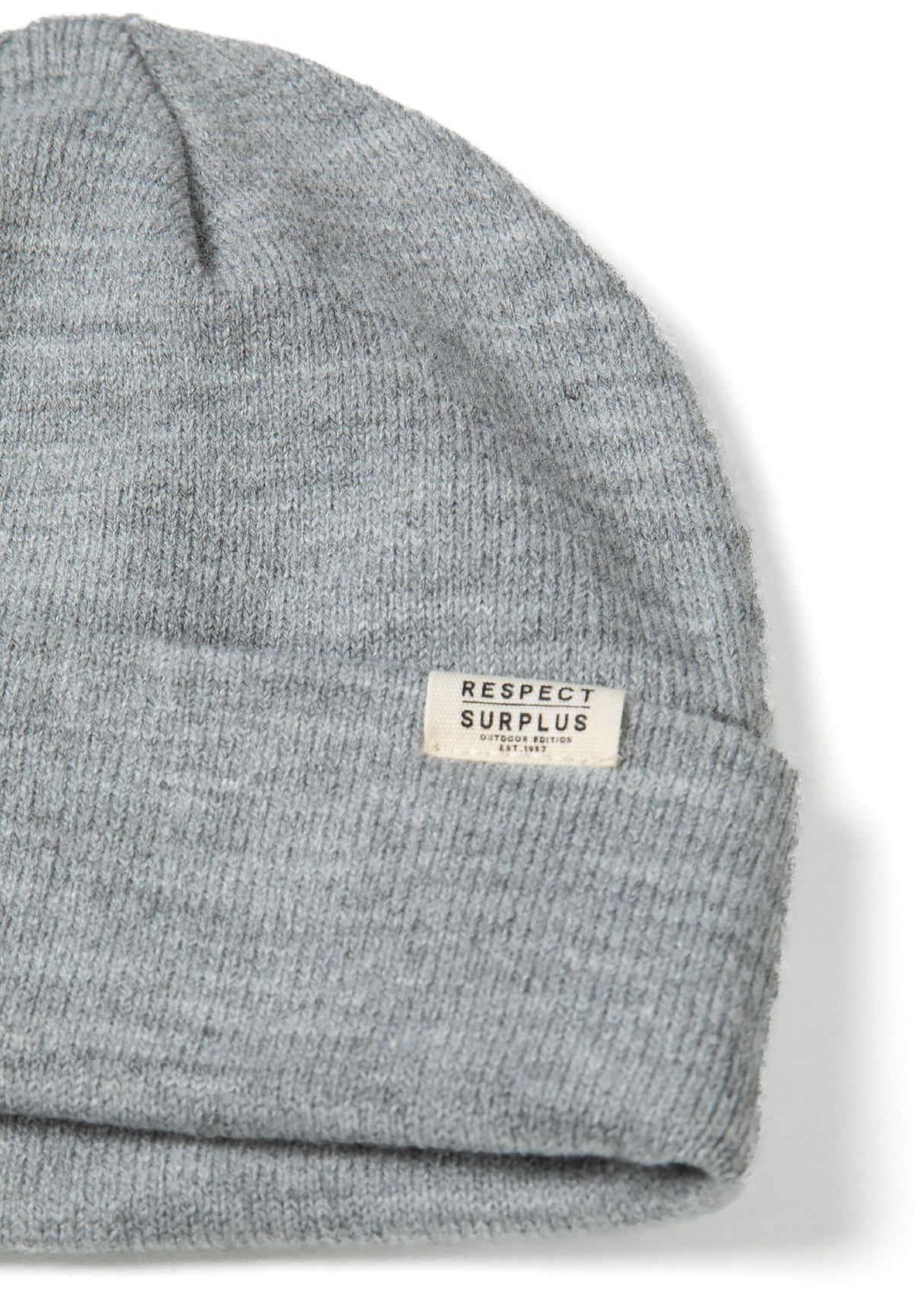 Black, pink and grey beanies, grey label detail.