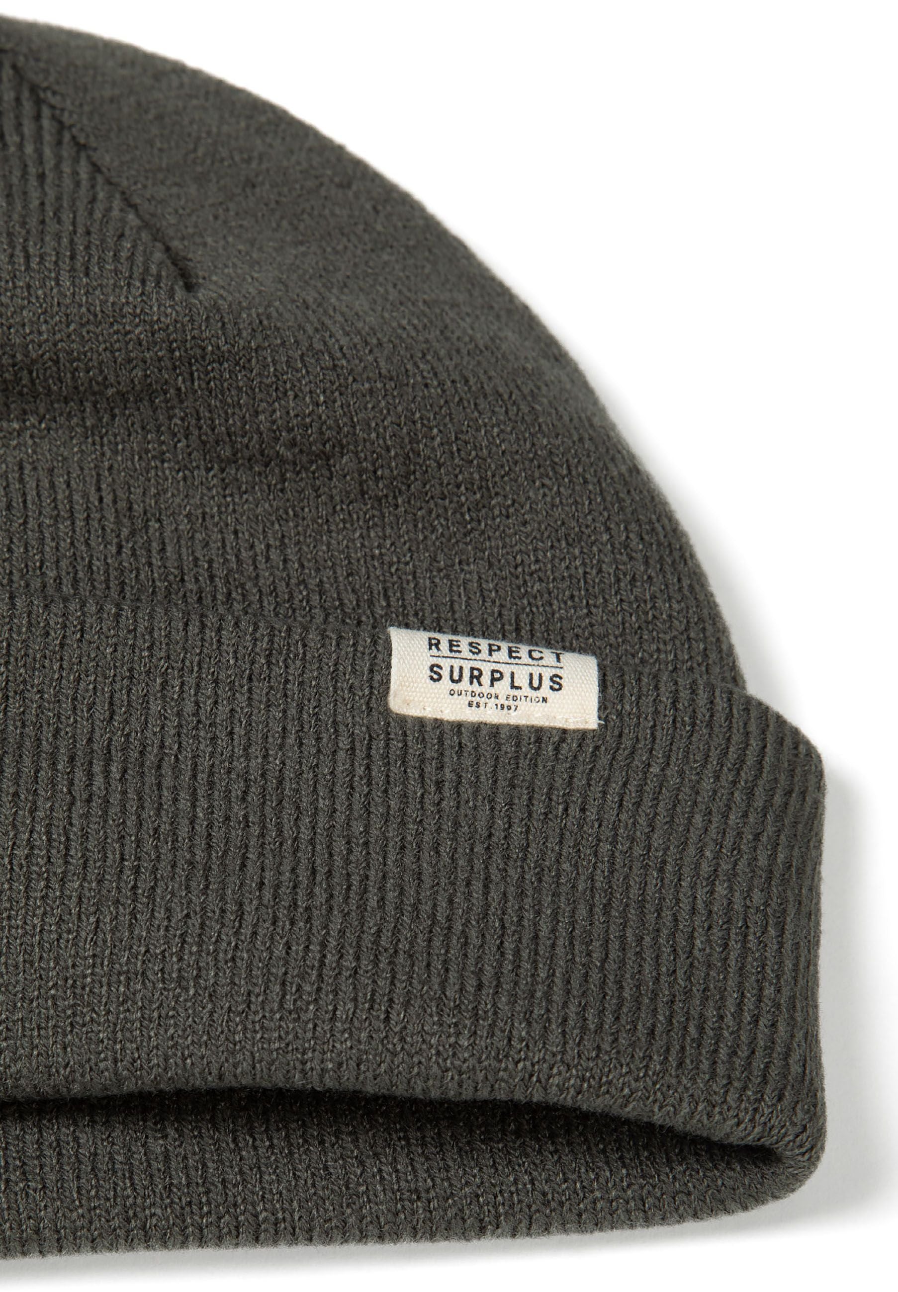 Ribbed Knit Beanies 3-Pack, Black Grey Cream - 7