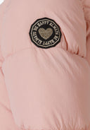 Długa pikowana kurtka zimowa z kapturem