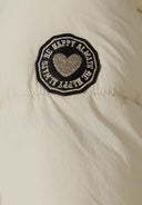 Długa pikowana kurtka zimowa z kapturem