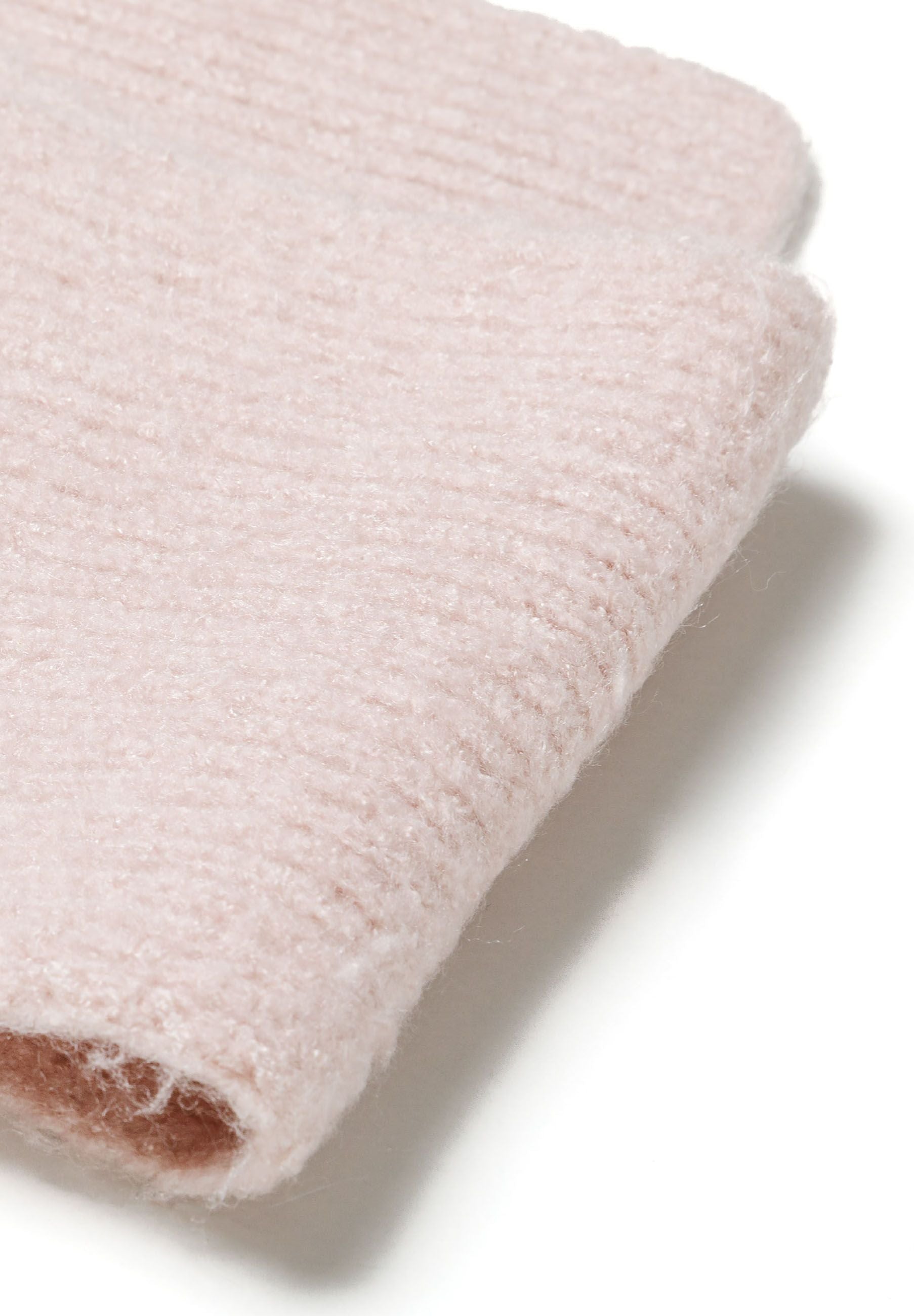 Winter Set, Hat Scarf Gloves, Pink, Faux Fur Pom - 10