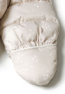 Zimowy kombinezon niemowlęcy z kapturem, podwójnym zapięciem i rękawiczkami