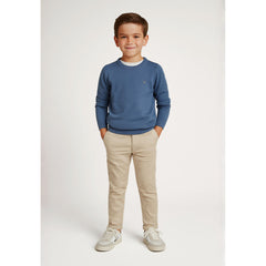 Boys' fine knit jumper in blue