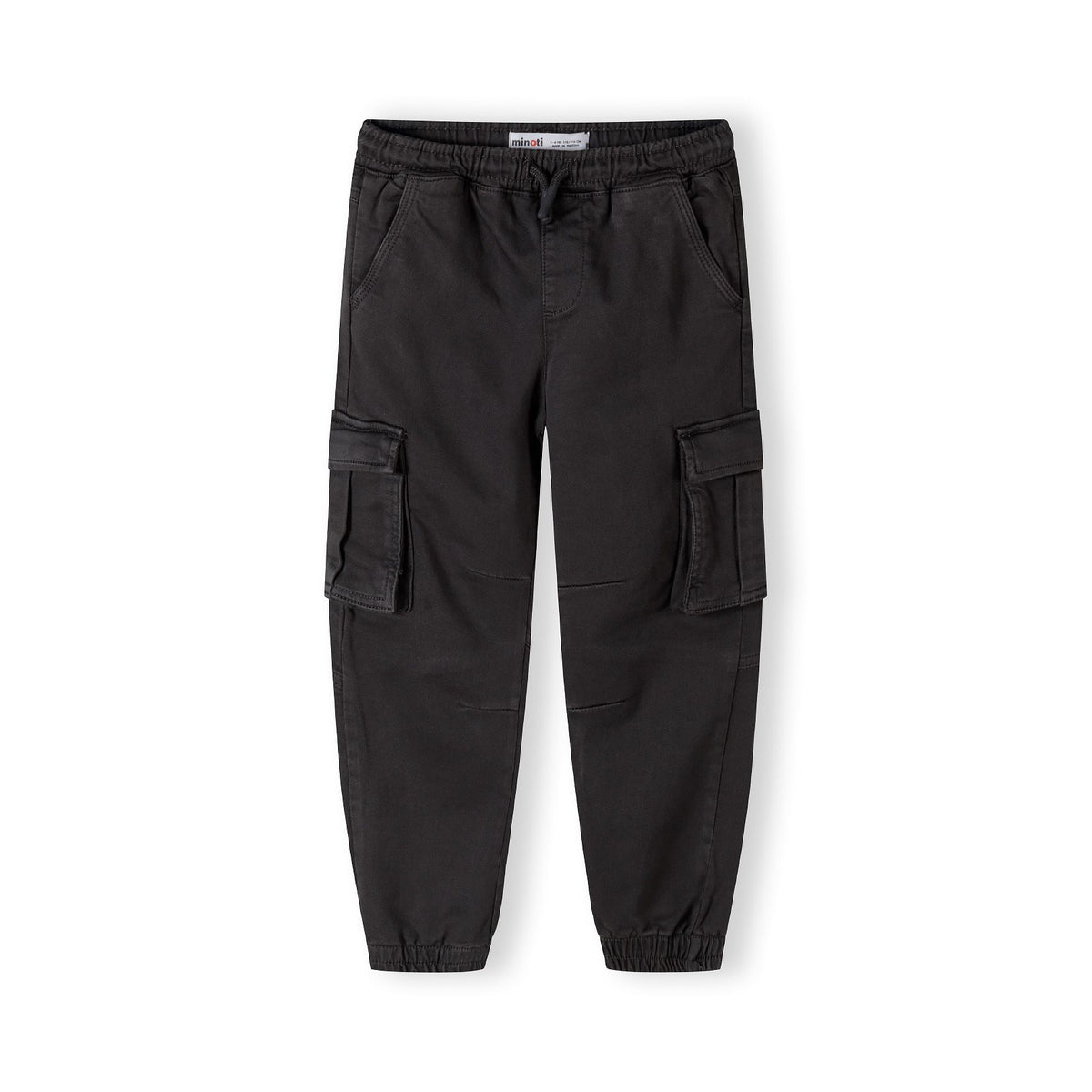 Boys' cargo trousers in dark grey — complete product view for square Shop card