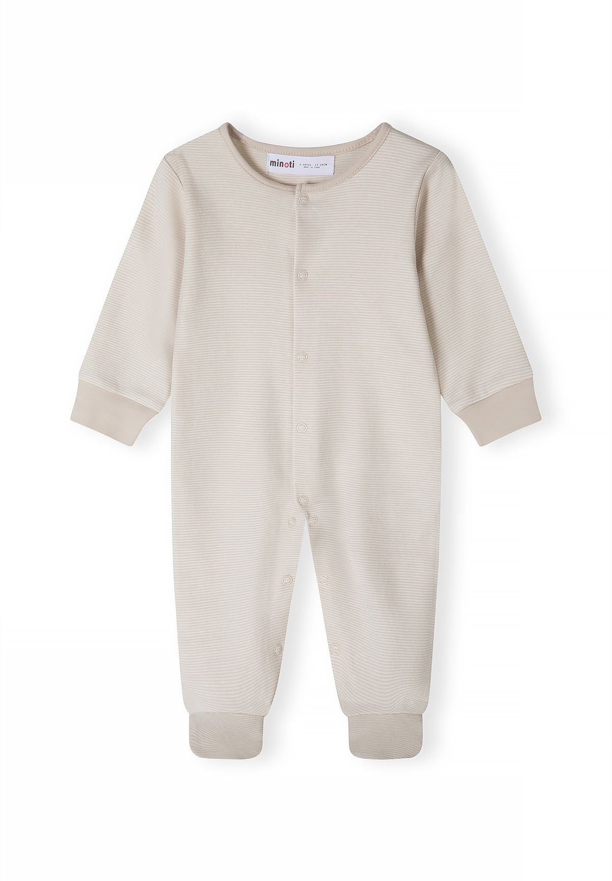 Baby sleepsuits, 5-pack with animal prints and a stripe – Minoti 31BABYPACK4, 6