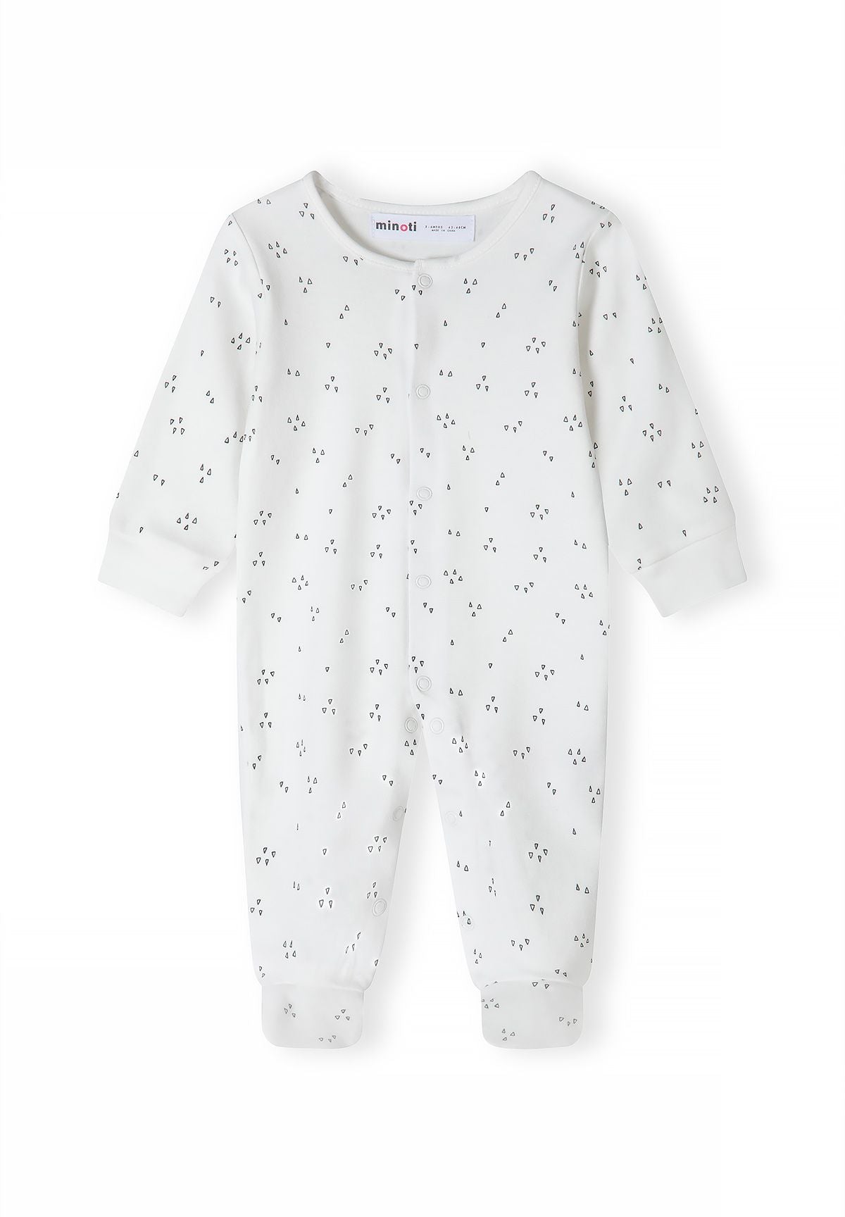 Baby sleepsuits, 5-pack with animal prints and a stripe – Minoti 31BABYPACK4, 3
