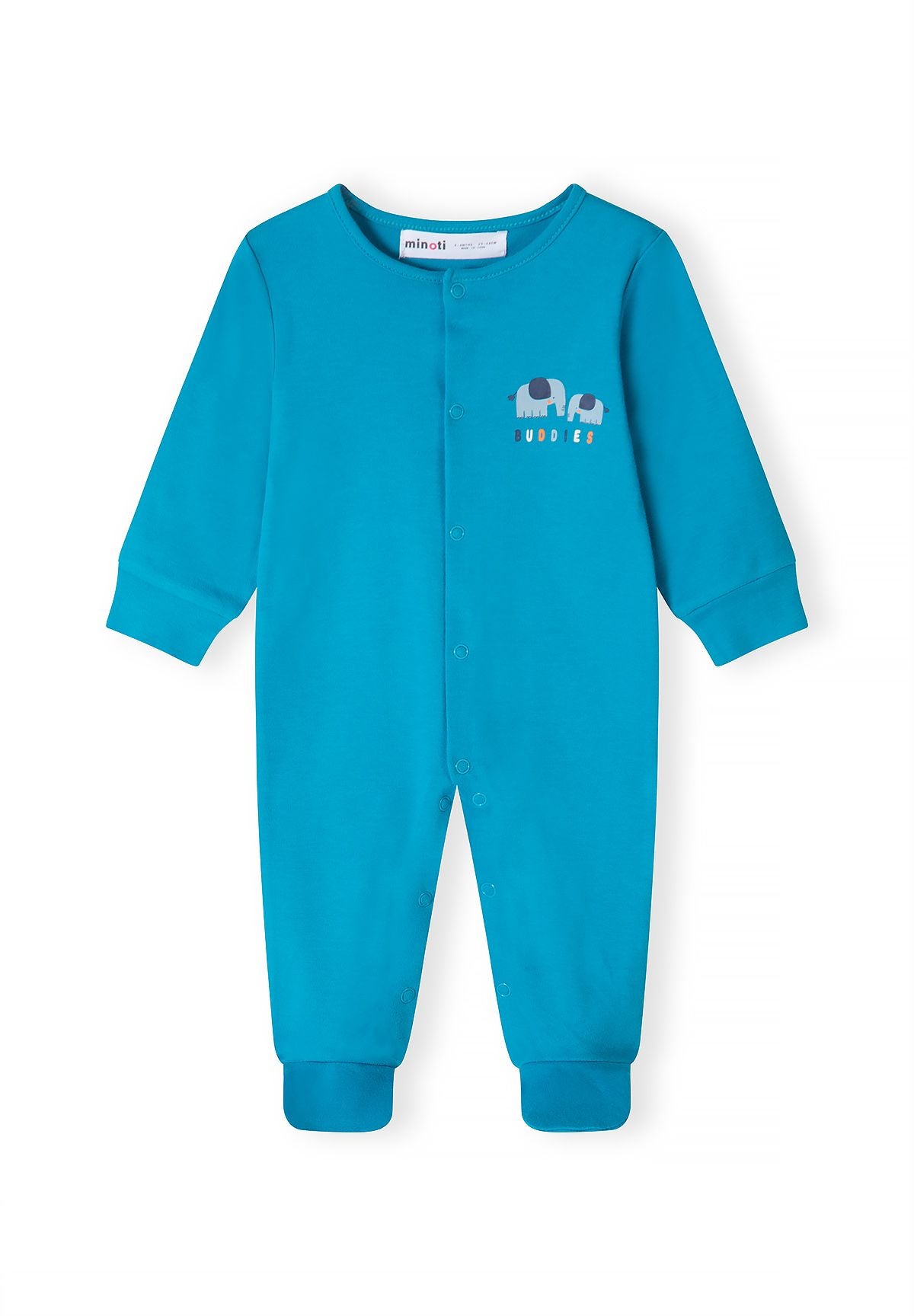 Baby sleepsuits, 5-pack in stripes, plains and prints – Minoti 31BABYPACK8, 4