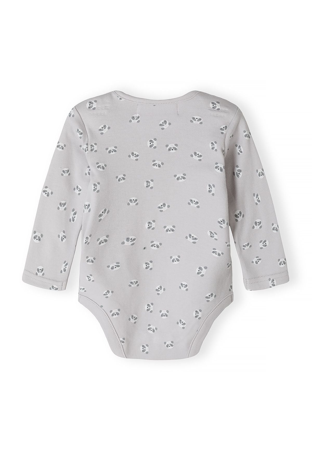 Babybeige, grijze en witte hemdjes met lange mouwen en print (7-pack), grijs hemdje met print, achterkant.