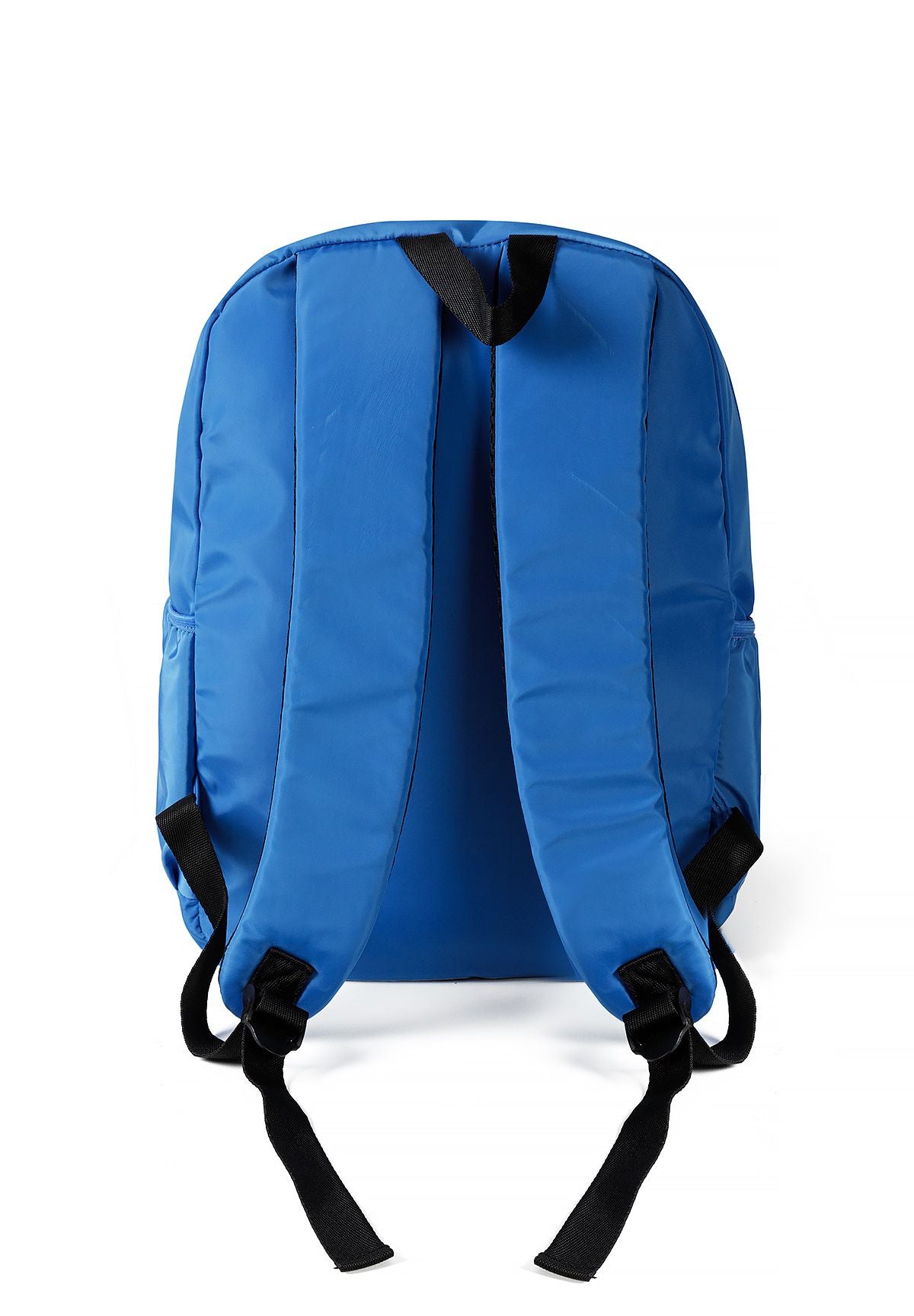 Kids' blue backpack with holographic slogan patches – Minoti 32BAG154, 3