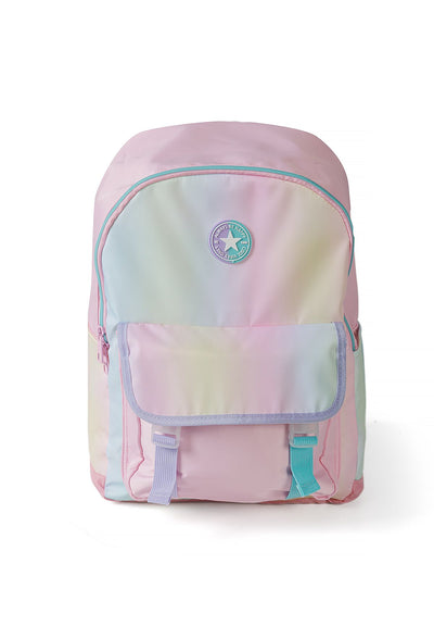 Rainbow backpack in pink