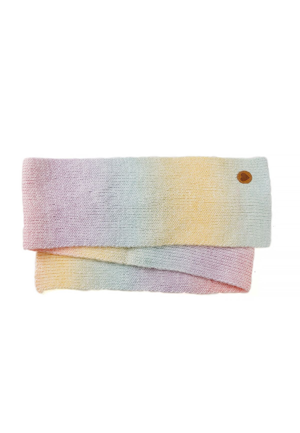 Ensemble bonnet et écharpe arc-en-ciel lilas pour fille, écharpe.