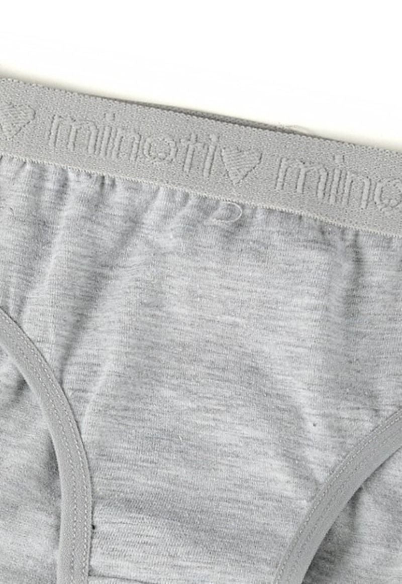 Culottes pour filles blanches, noires et grises (lot de 10), gros plan sur la ceinture.