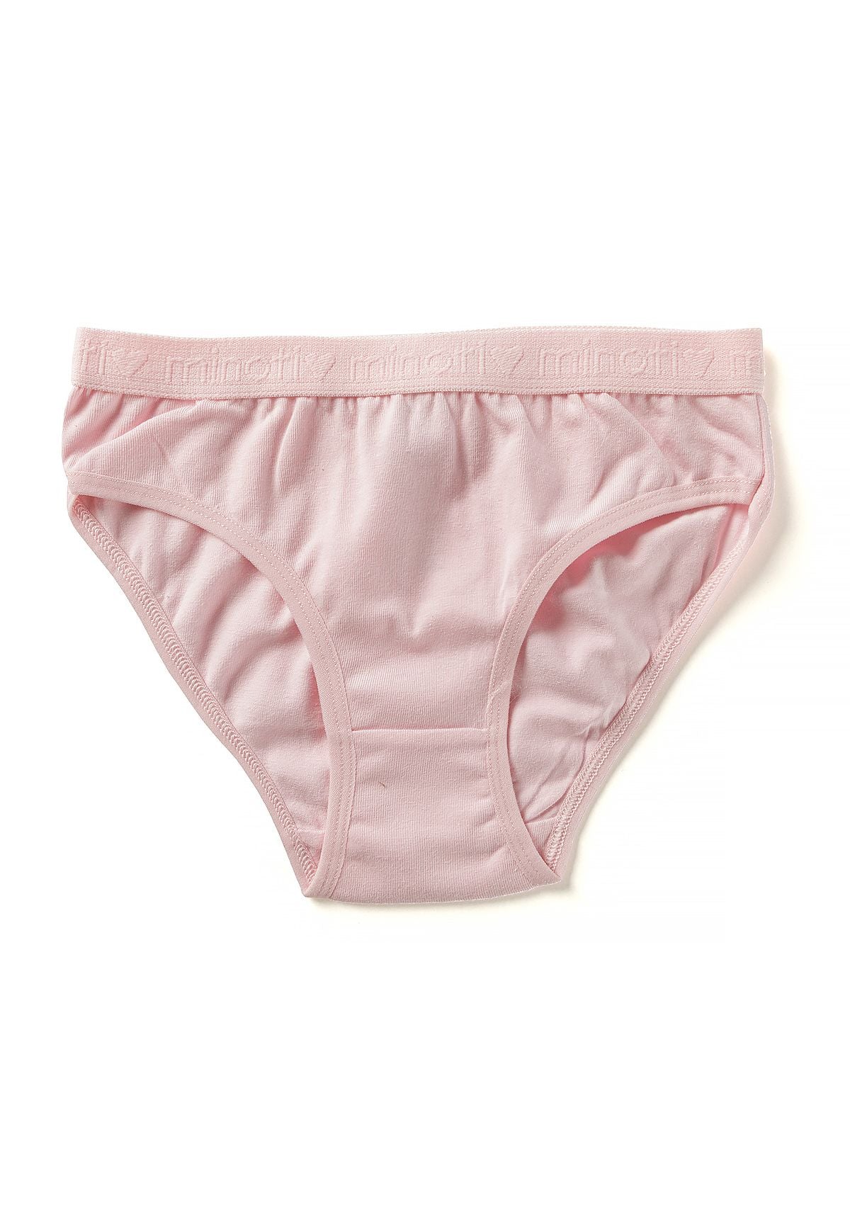 Roze en wit bloemen- en gestreept meisjesonderbroekje (7-pack), roze bedrukt exemplaar, voorkant.