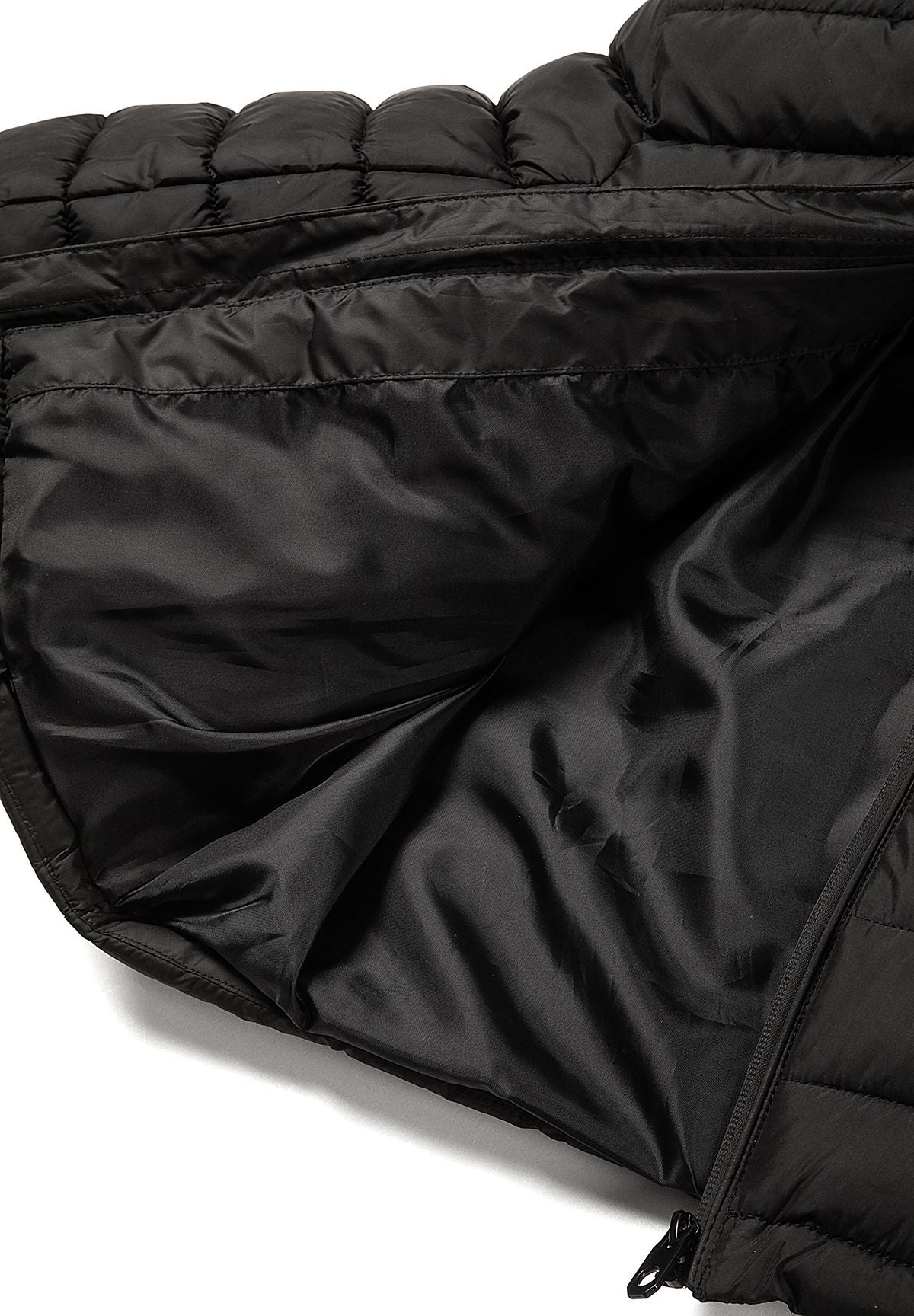 Boys' black puffer jacket, quilted with a drawcord hood – Minoti 33COAT253, 8