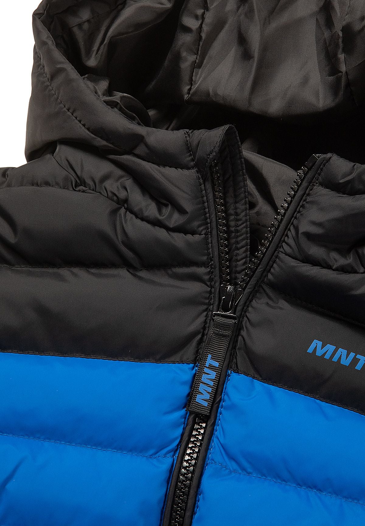Boys' blue puffer jacket with contrast black yoke and sleeves – Minoti 33COAT254, 6
