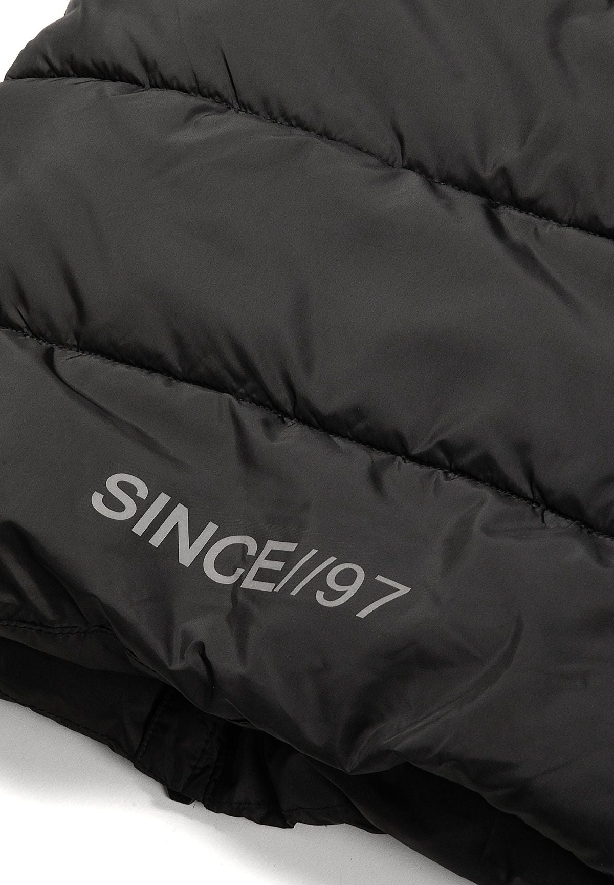 Boys' black padded coat, knee length with a fleece-lined hood – Minoti 33COAT510, 7