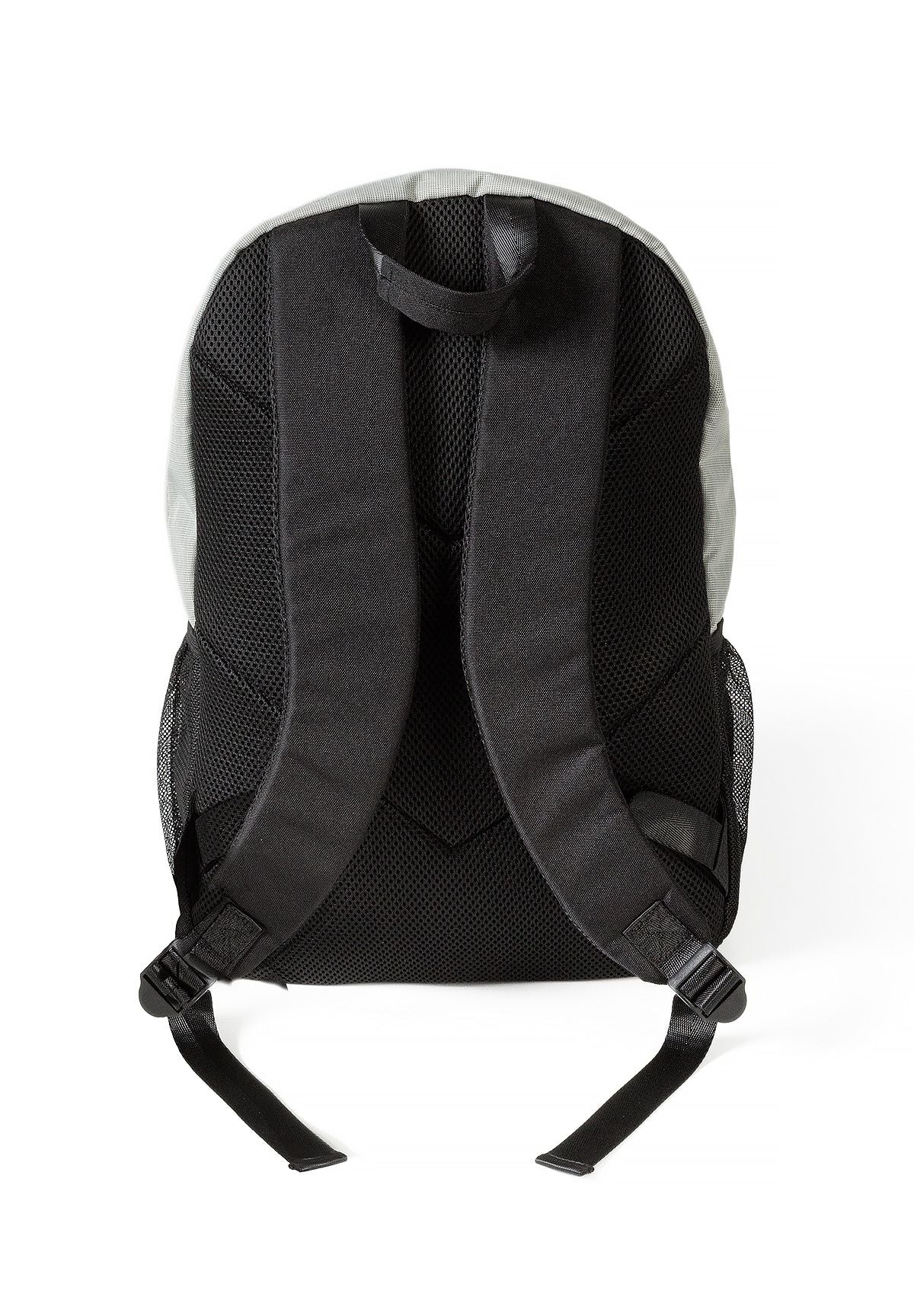 Boys' grey backpack with a large logo print and mesh pockets – Minoti 33BAG253, 3