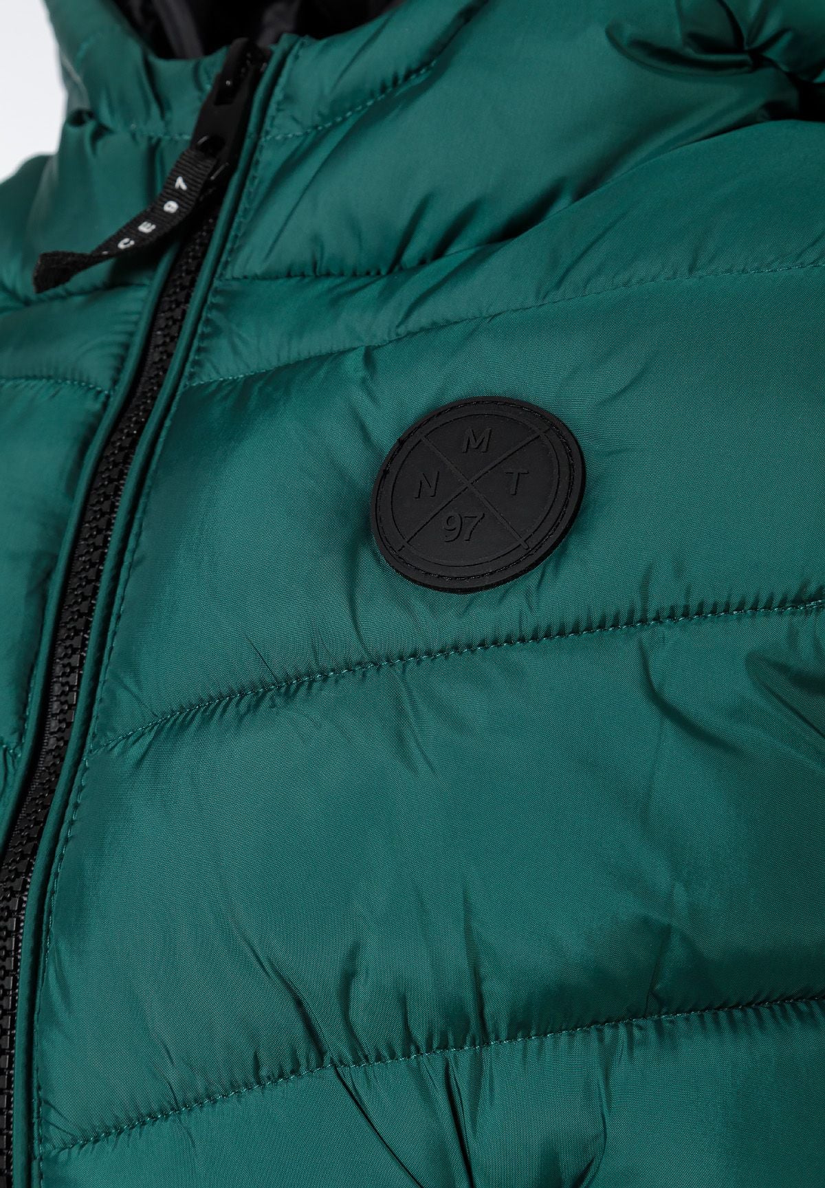 Boys' green padded gilet with a hood and zipped pockets – Minoti 33GILET502, 5