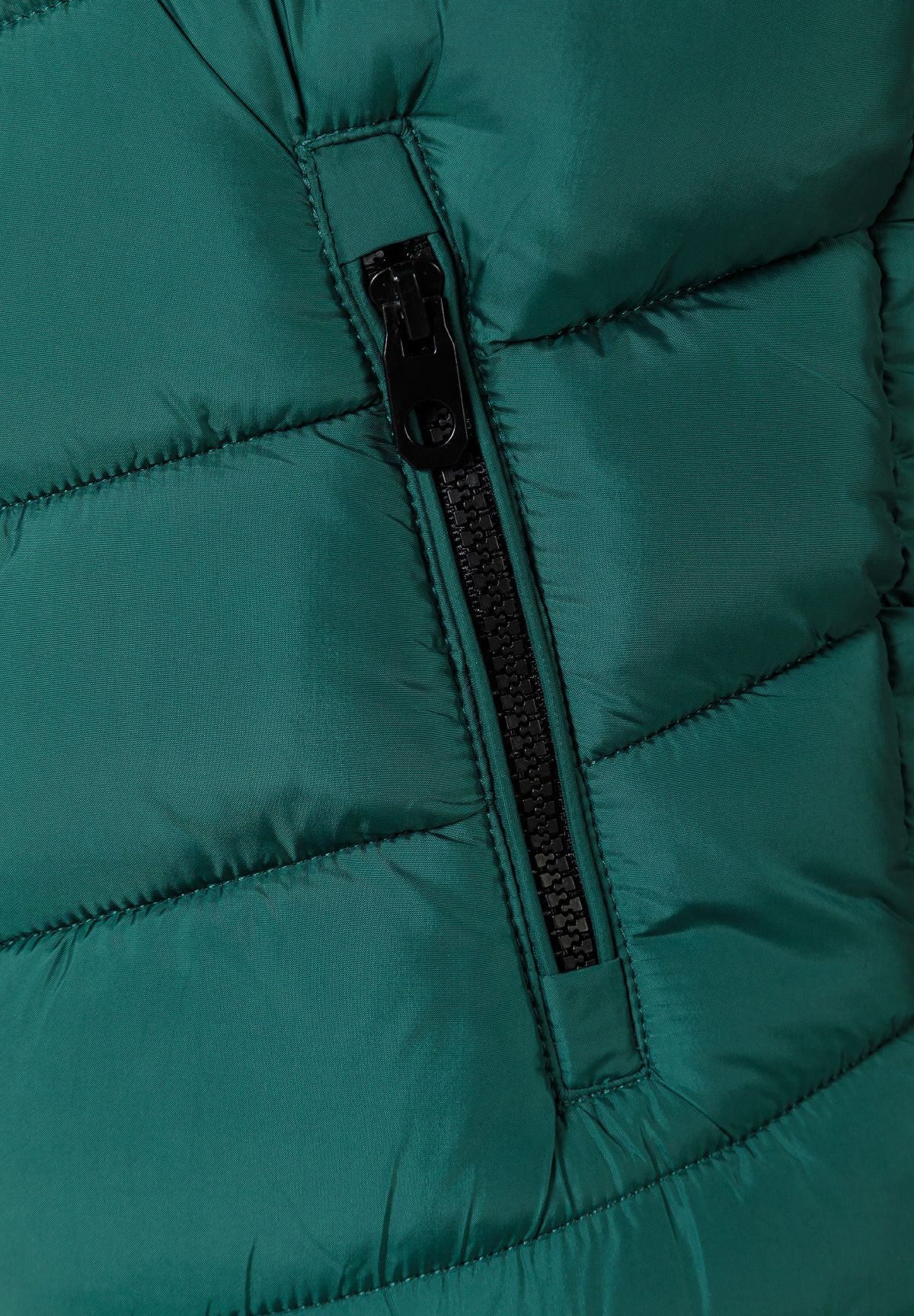 Boys' green padded gilet with a hood and zipped pockets – Minoti 33GILET502, 6