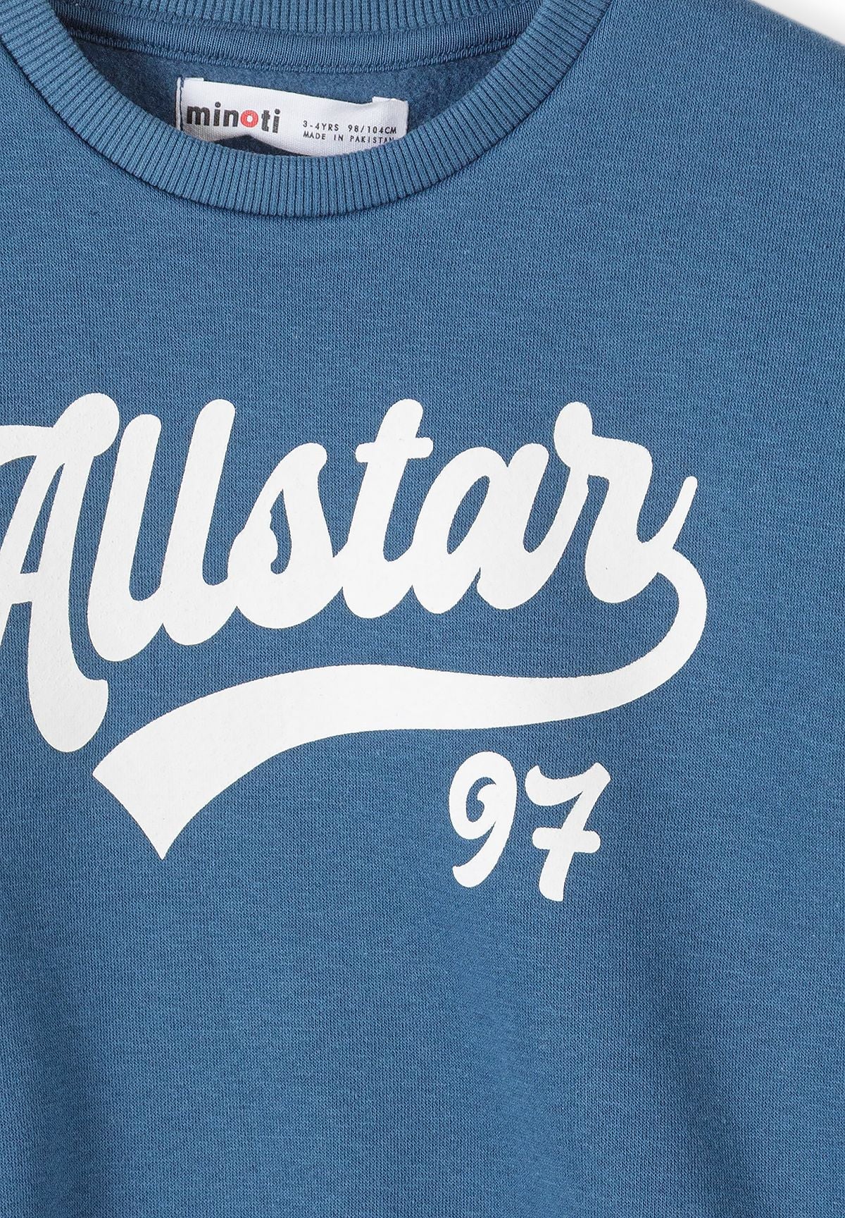 Blaue und anthrazitfarbene Sweatshirts mit Aufdruck für Jungen (2er-Pack), Nahaufnahme des Allstar-Aufdrucks.