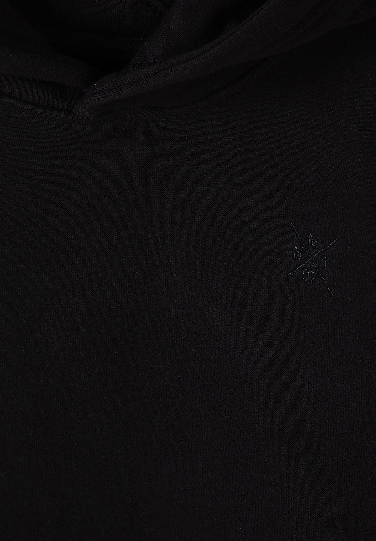 Boys' black tracksuit, overhead hoodie and cuffed joggers – Minoti 33FLEECE296, 7