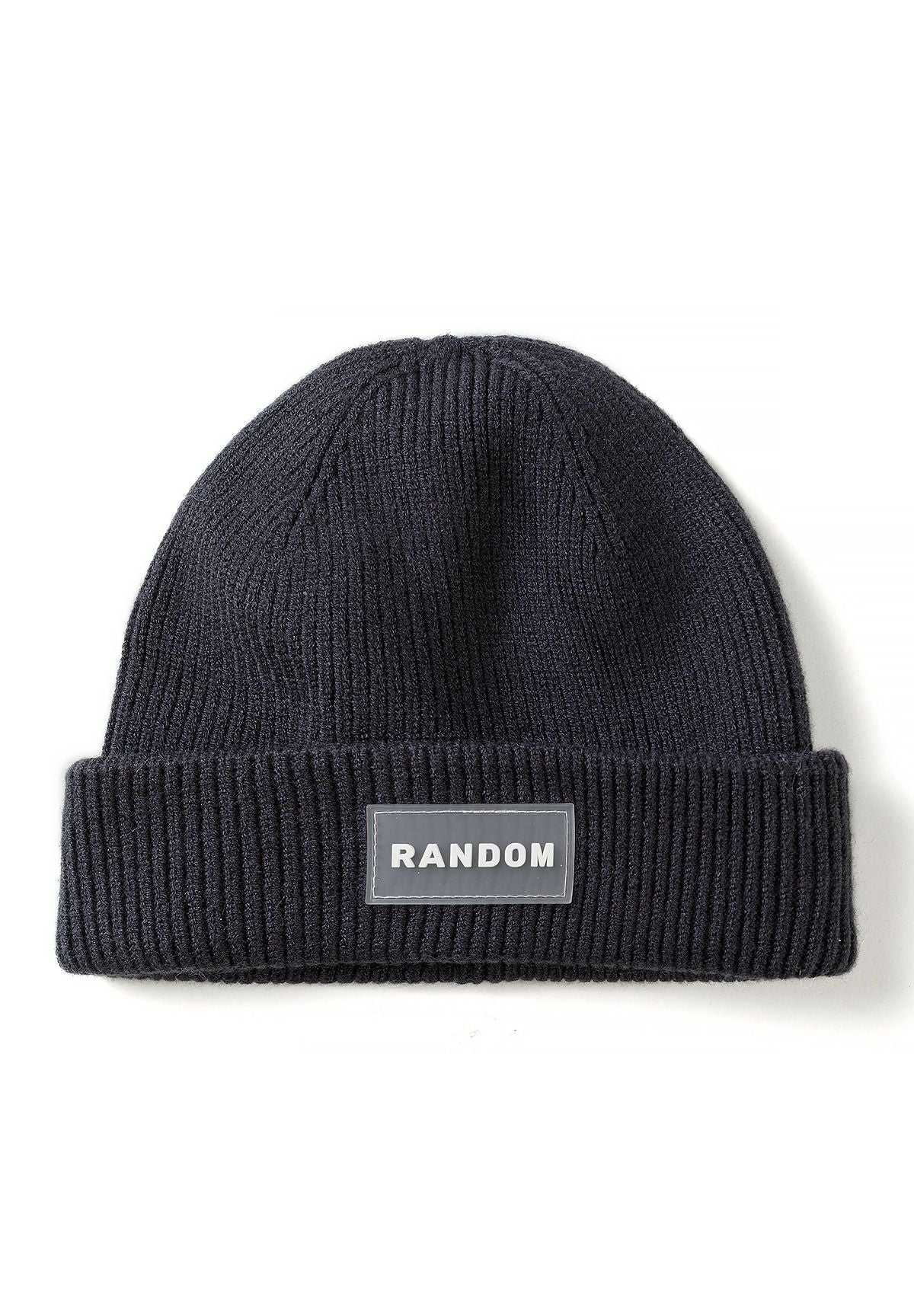 Bonnet à revers noir et bleu marine pour garçon (lot de 2), bonnet noir.
