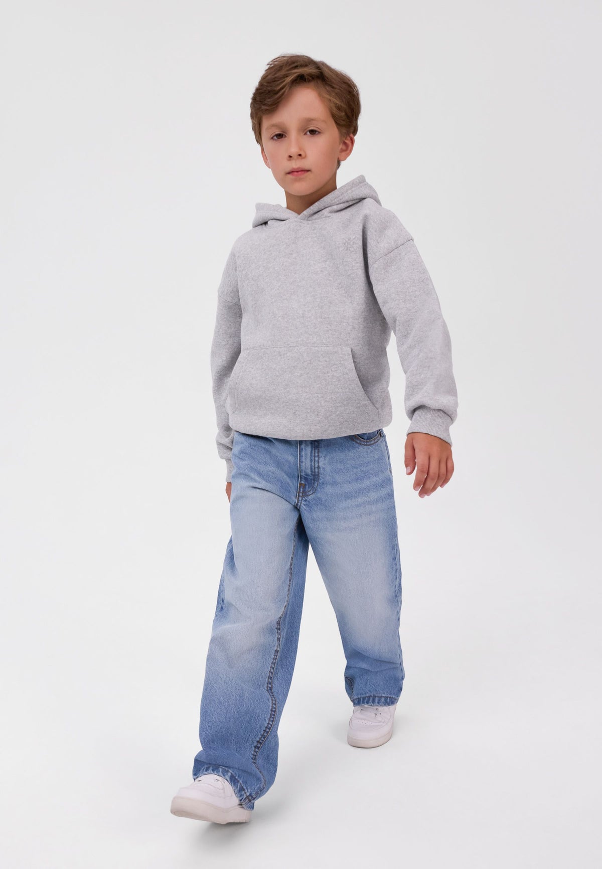 Boys' denim jeans, straight leg with a five-pocket build – Minoti 33JEAN250