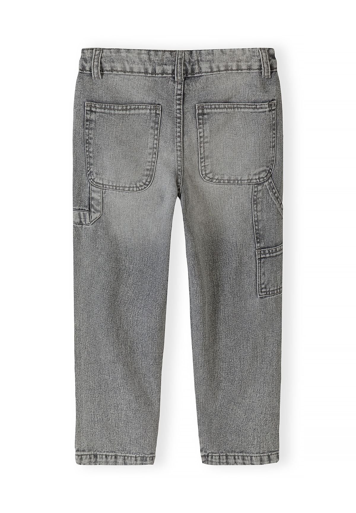 Boys' grey jeans, carpenter panels and a side tool pocket – Minoti 33JEAN254, 5