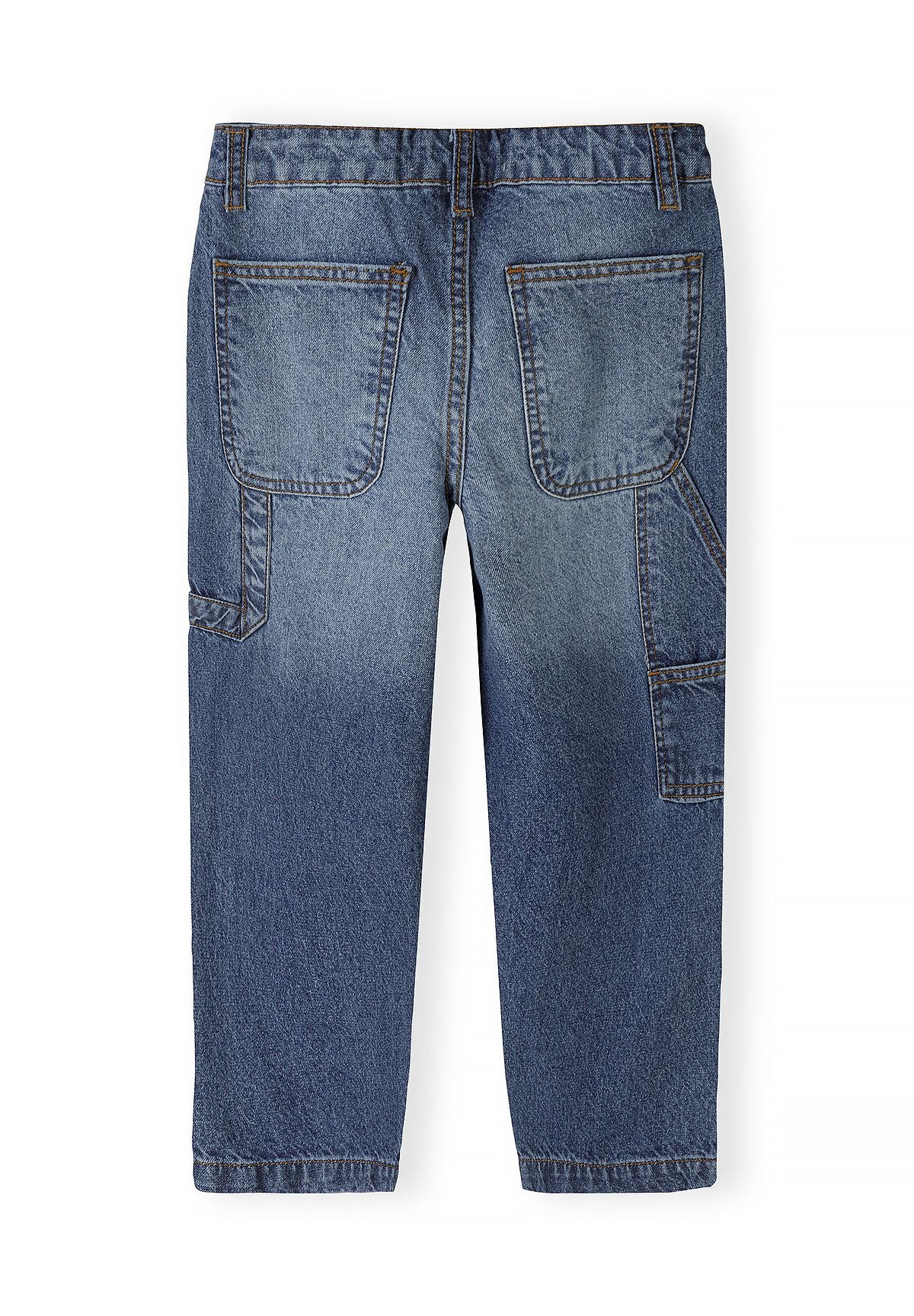Boys' blue jeans, carpenter panels and a side tool pocket – Minoti 33JEAN255, 5