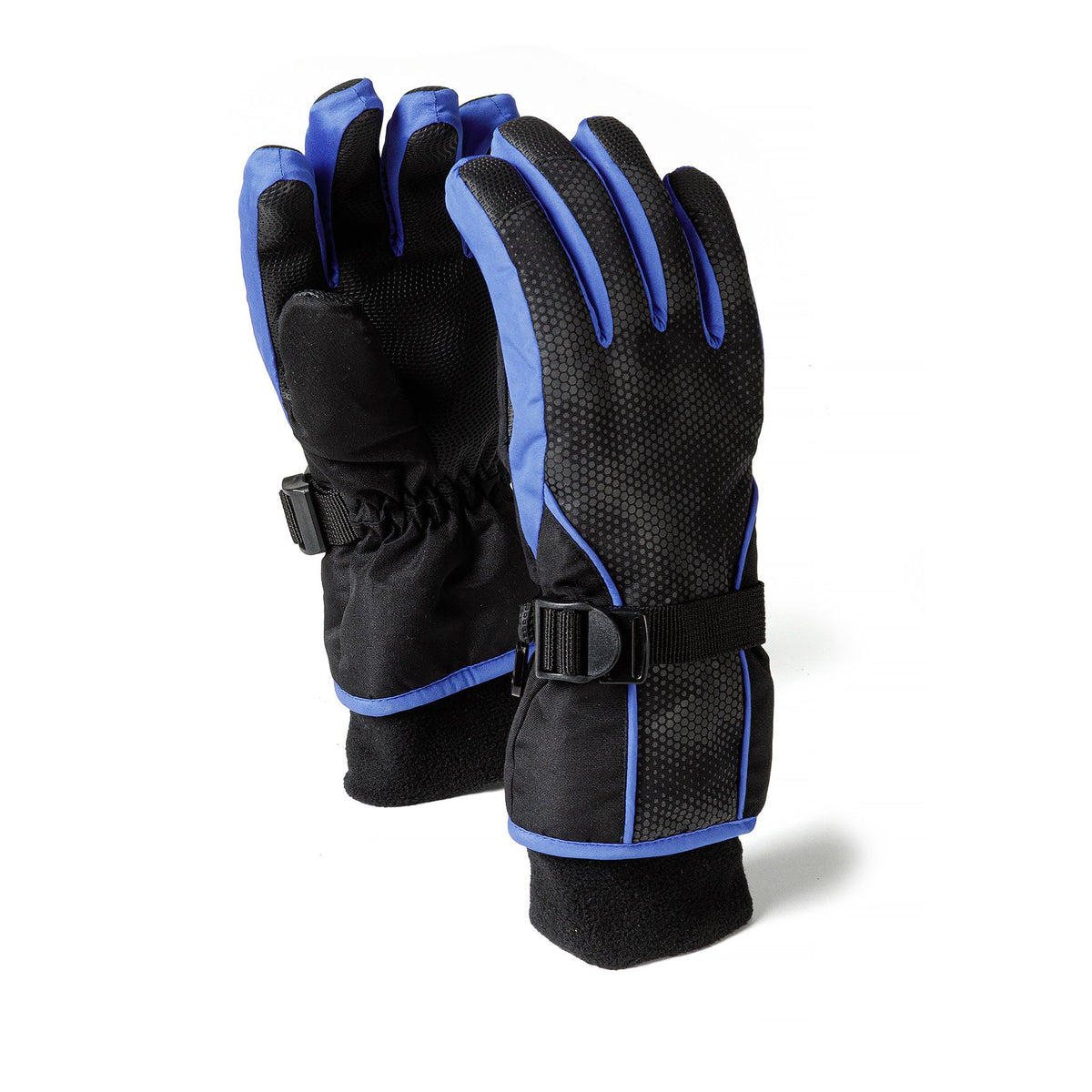 Padded gloves in black and blue — complete product view for square Shop card