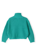 Krótki golf z grubej dzianiny