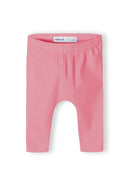 Girls 2 pack ribbed leggings pink 0-18m with fine ribbed texture and elasticated waistband for a comfortable fit.