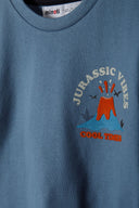 T-shirt z długim warstwowym rękawem i nadrukiem