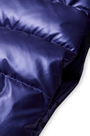 Ocieplana metaliczna kurtka z kapturem