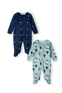 2-pack pajacyków ze stopkami