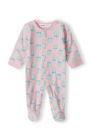 Girls pink 4-pack sleepsuit