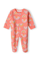 Girls salmon 2-pack sleepsuit