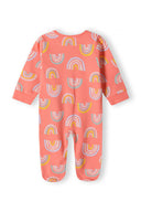 Girls salmon 2-pack sleepsuit