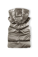 Girls beige Girls metallic padded gilet