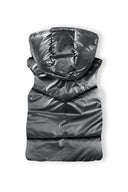 Girls grey Girls metallic padded gilet