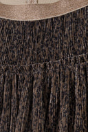 Błyszcząca spódnica z marszczoną falbanką