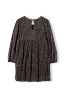 Girls brown Girls sparkle pleated party dress