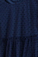 Szyfonowa sukienka z marszczeniem